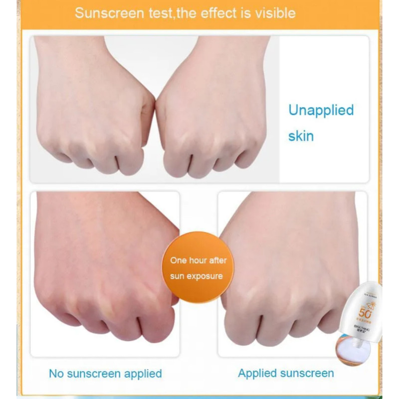 کرم ضدآفتاب بی رنگ دست و صورت بیسوتانگ 50 spf مدل 01محافظ UVA/UVB مناسب برای انواع پوست حجم 55 میلی لیتر