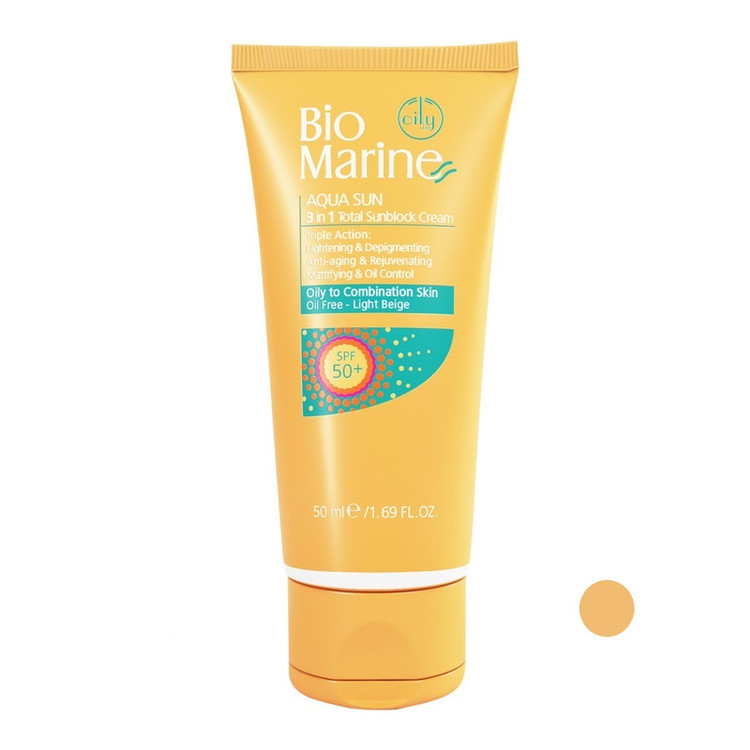کرم ضد آفتاب بایومارین مدل AQUA SUN حجم 50 میلی لیتر