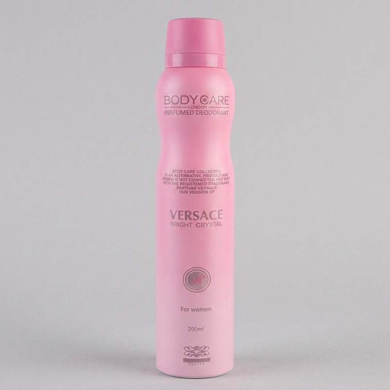 اسپری خوشبو کننده بدن زنانه بادی کر مدل Versace Bright Crystal حجم 200 میلی لیتر
