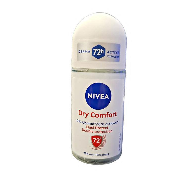 رول ضد تعریق زنانه بدون الکل نیوا مدل Dry Comfort با رایحه معتدل حجم 50 میلیلیتر