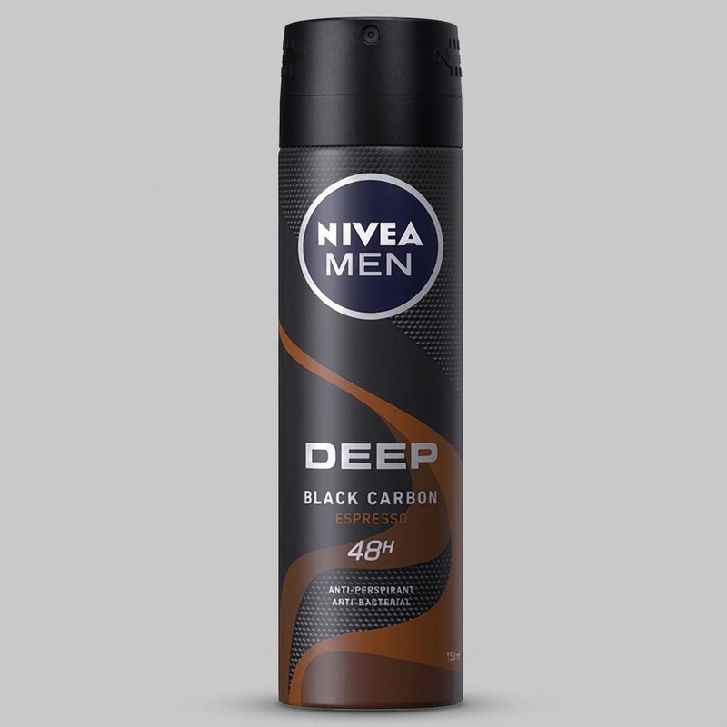 اسپری ضد تعریق مردانه نیوآ مدل Deep Black Carbon حجم 150 میلی لیتر