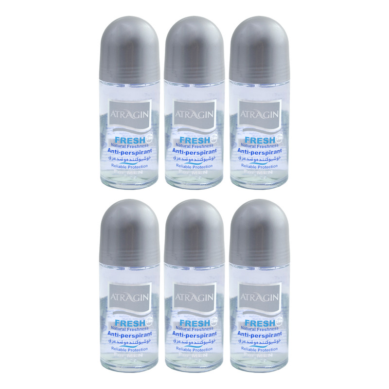 رول ضد تعریق مردانه عطرآگین مدل G2 حجم 50 میلی لیتر مجموعه 6 عددی