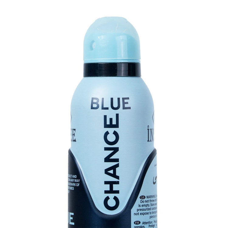 اسپری بدن مردانه اینسی با رایحه خنک مدل BLUE DE CHANCE حجم ۲۰۰ میلی لیتر