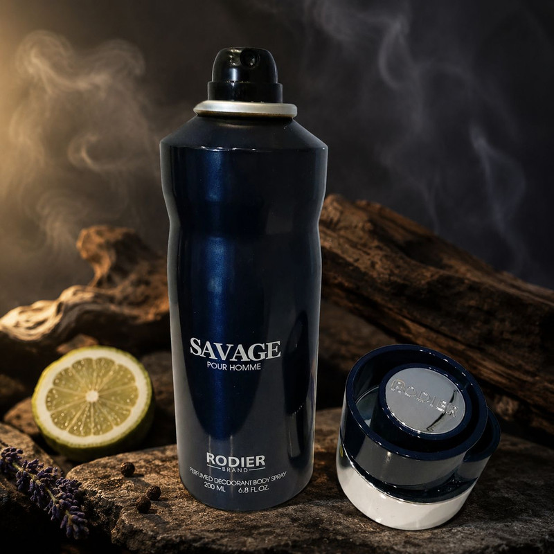 اسپری دئودورانت مردانه رودیر مدل Savage حجم 200 میلیلیتر
