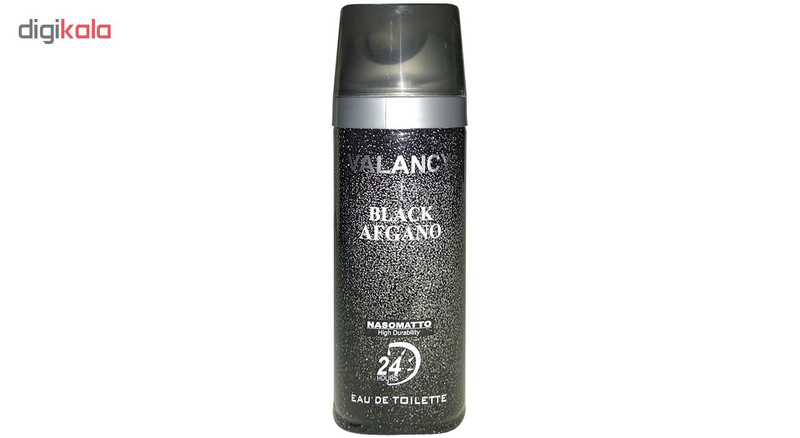 اسپری خوشبو کننده بدن مردانه والانسی مدل Black Afgano حجم 200 میلی لیتر