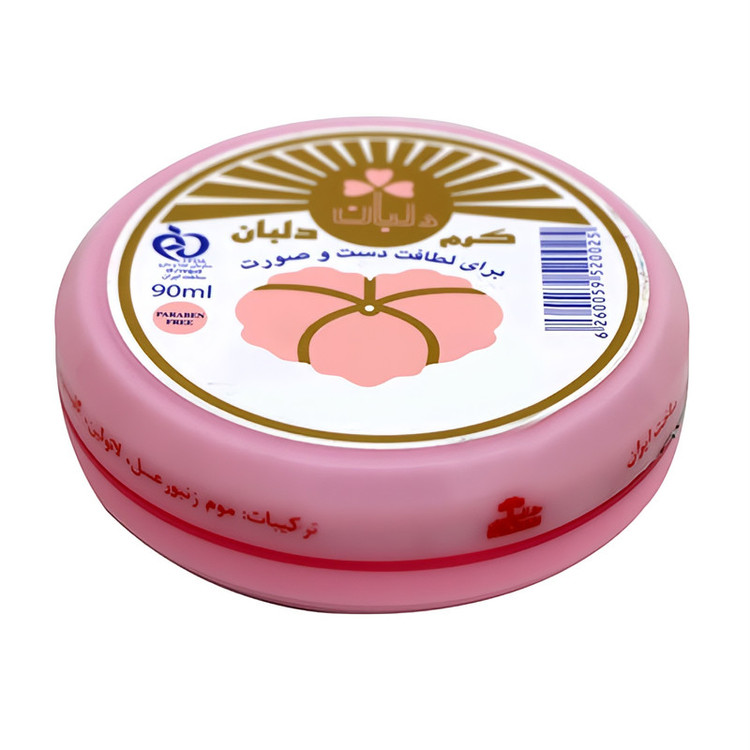 کرم مرطوب کننده دست و صورت دلبان مدل موم زنبور عسل حجم 90 میلی لیتر مجموعه 2 عددی