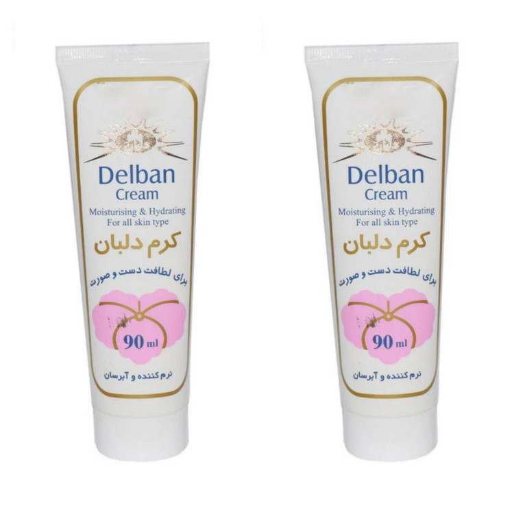 کرم نرم کننده دلبان مدل 01 حجم 90 میلی لیتر مجموعه 2 عددی