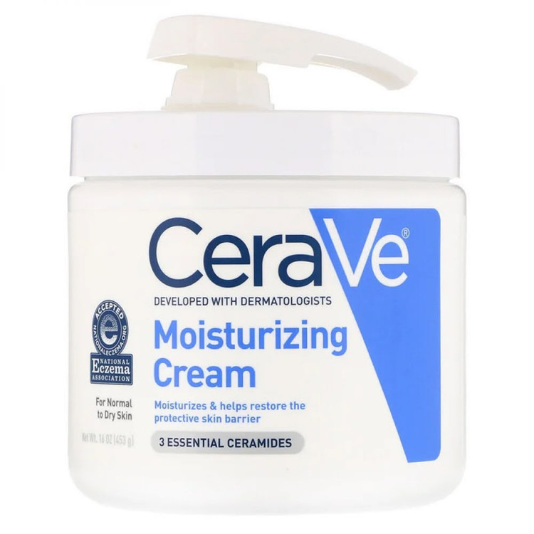 کرم آبرسان صورت، بدن سراوی مدل Moisturizing مناسب برای انواع پوست حجم 453 میلیلیتر