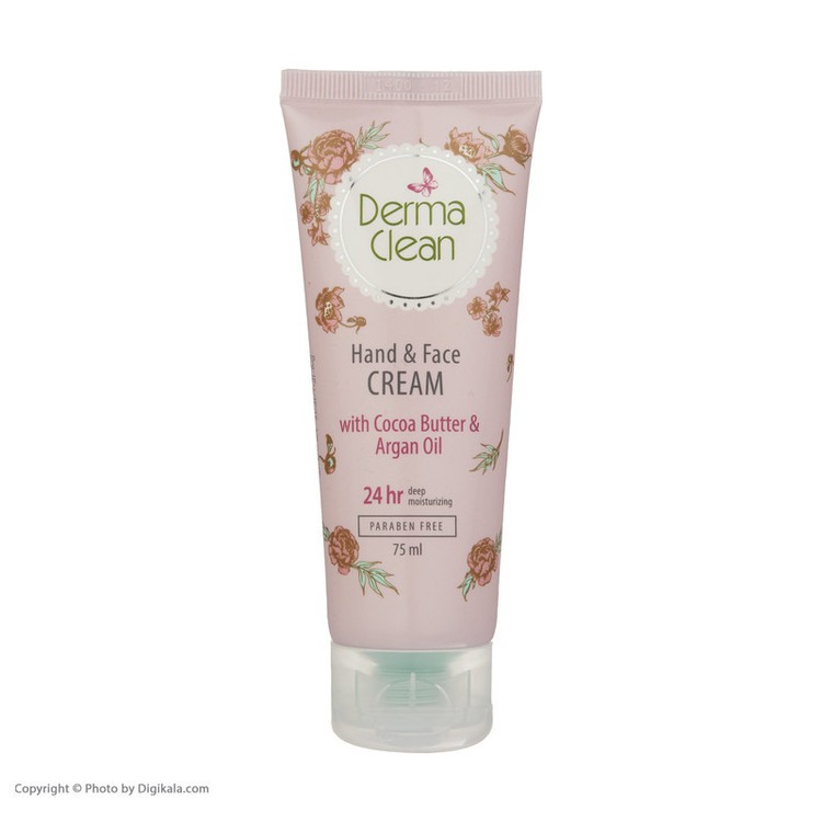 کرم دست و صورت درماکلین حاوی آرگان مدل deep moisturizing حجم 75 میلیلیتر
