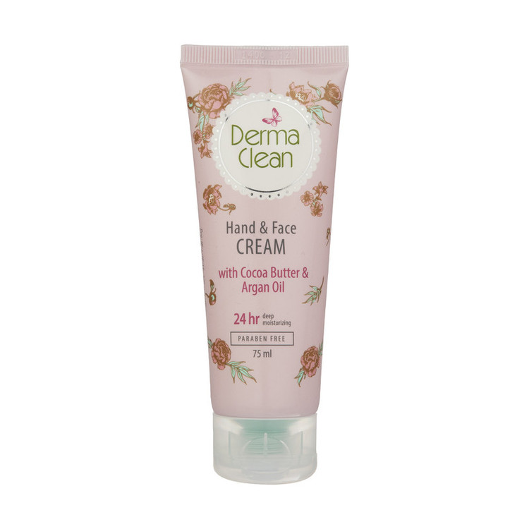 کرم دست و صورت درماکلین حاوی آرگان مدل deep moisturizing حجم 75 میلیلیتر