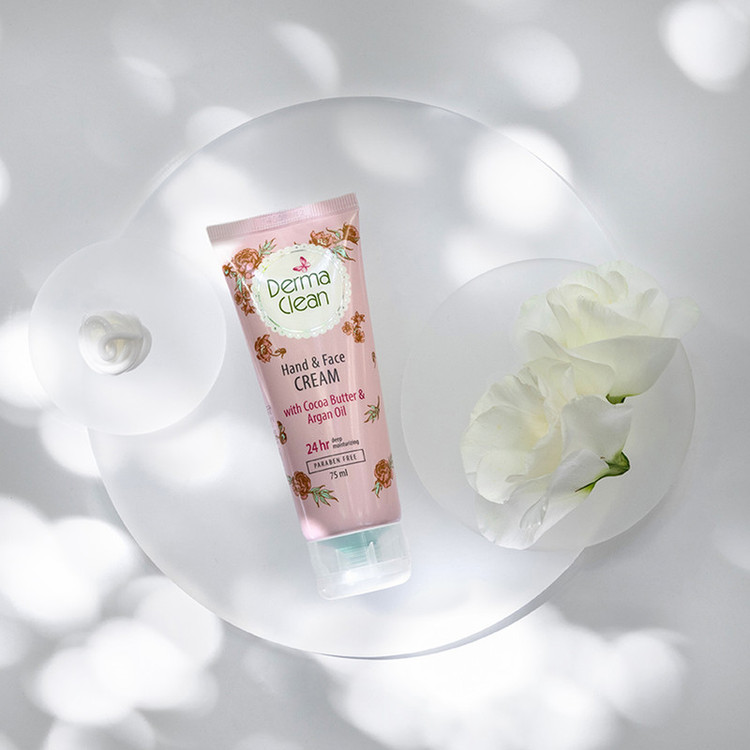 کرم دست و صورت درماکلین حاوی آرگان مدل deep moisturizing حجم 75 میلیلیتر