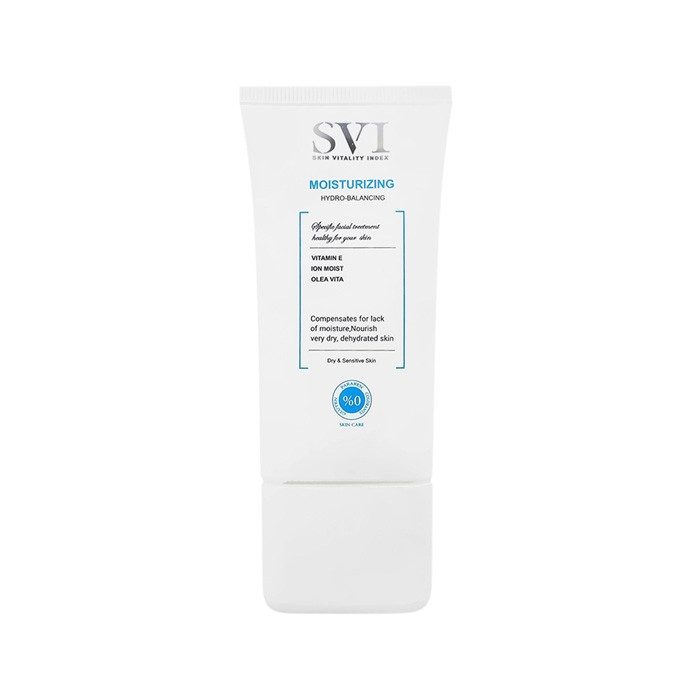 کرم مرطوبکننده صورت اس وی آی مدل MOISTURIZING مناسب پوست های خشک و حساس حجم 50 میلیلیتر