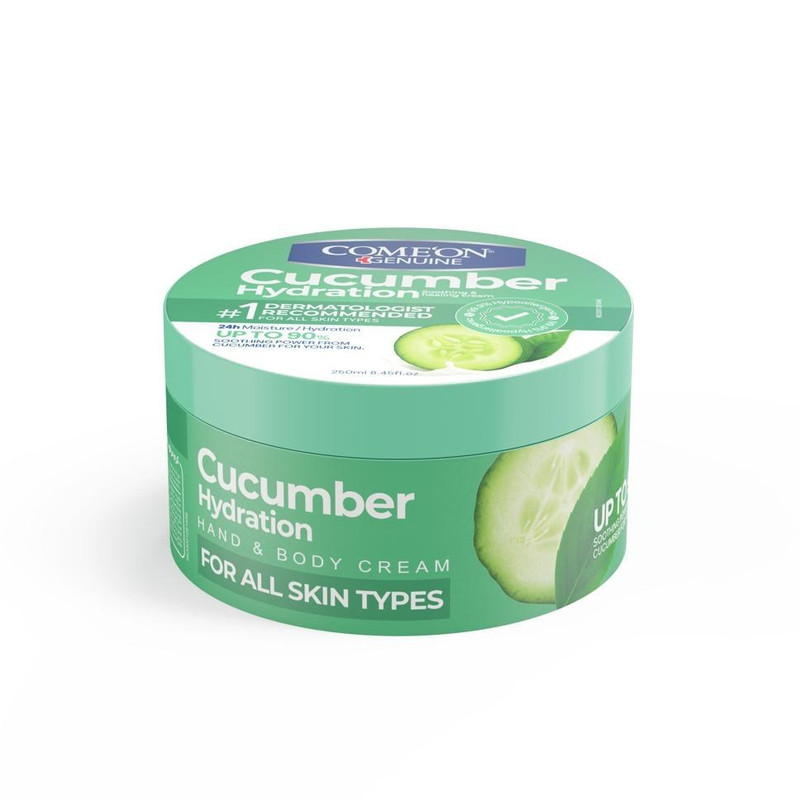 کرم مرطوبکننده صورت و دست کامان مدل CUCUMBER مناسب برای پوست خشک حجم 250 میلیلیتر