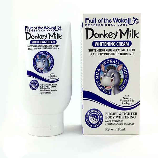 کرم مرطوبکننده صورت، دست، گردن وکالی مدل Donkey Milk مناسب برای انواع پوست حجم 180 میلیلیتر