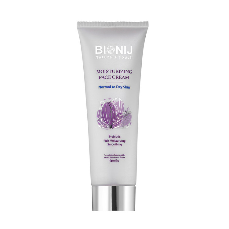 کرم مرطوبکننده صورت بیونیج مدل prebiotic مناسب برای پوست معمولی تا خشک حجم 50 میلیلیتر