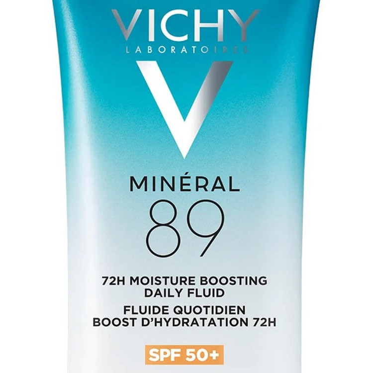 کرم آبرسان صورت، گردن ویشی مدل Mineral 89 با SPF50 مناسب برای انواع پوست حجم 50 میلیلیتر
