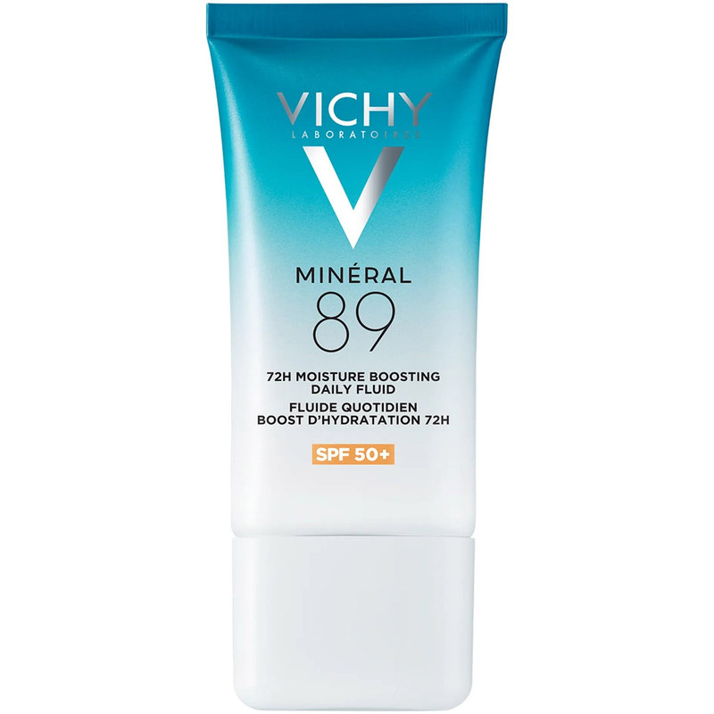 کرم آبرسان صورت، گردن ویشی مدل Mineral 89 با SPF50 مناسب برای انواع پوست حجم 50 میلیلیتر