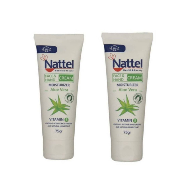 کرم مرطوب کننده ناتل مدل Aloe vera وزن 75 گرم بسته 2 عددی