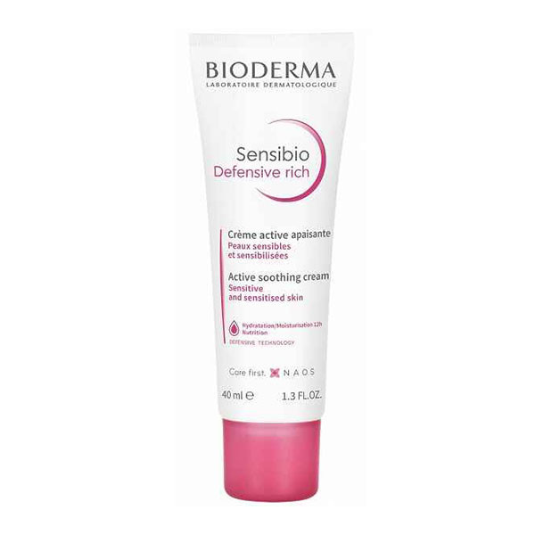 کرم آبرسان بایودرما مدل Sensibio Defensive Rich حجم 40 میلی لیتر
