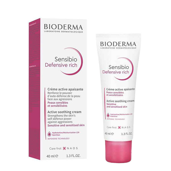 کرم آبرسان بایودرما مدل Sensibio Defensive Rich حجم 40 میلی لیتر