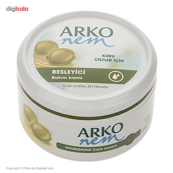 کرم مرطوب کننده آرکو نم مدل Natural Olive Oil حجم 150 میلی لیتر
