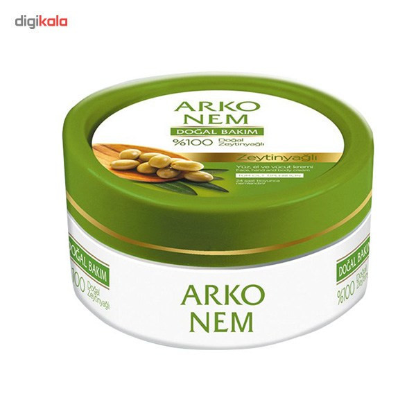 کرم مرطوب کننده آرکو نم مدل Natural Olive Oil حجم 150 میلی لیتر