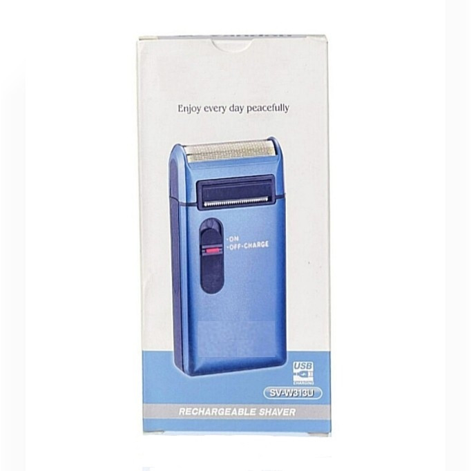 ماشین اصلاح موی صورت مدل SV-W313U با تیغه استیل ضد زنگ، اصلاح فویلی، صفر زن، باتری قابل شارژ، شارژ با کابل TYPE-C، طراحی ارگونومیک و شارژدهی تا 120 دقیقه