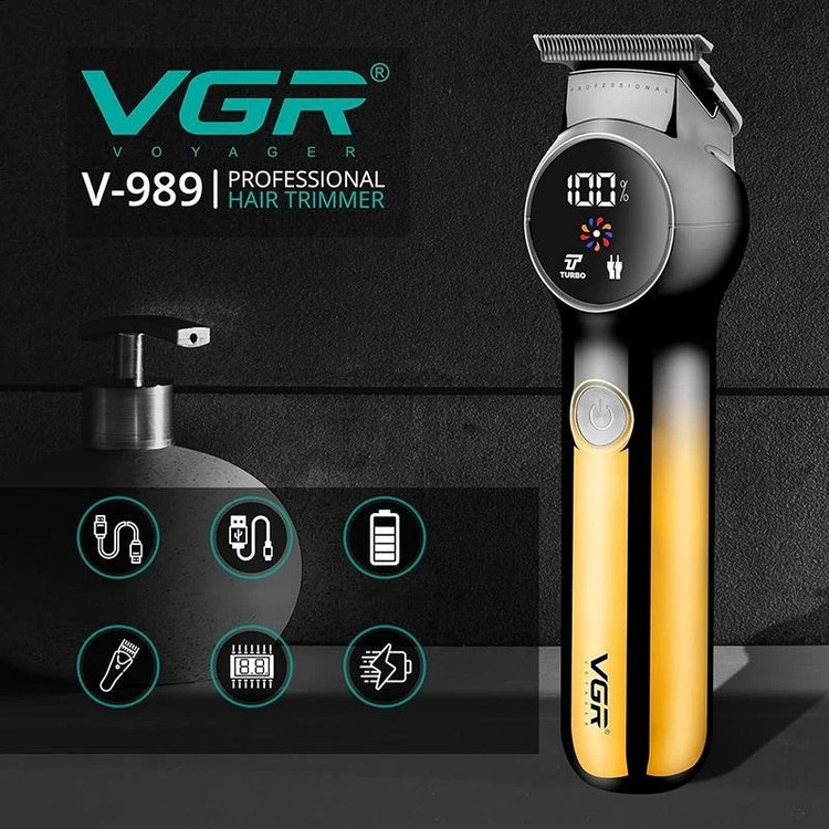 ماشین اصلاح موی سر و صورت شارژی وی جی ار مدل V-989 professional