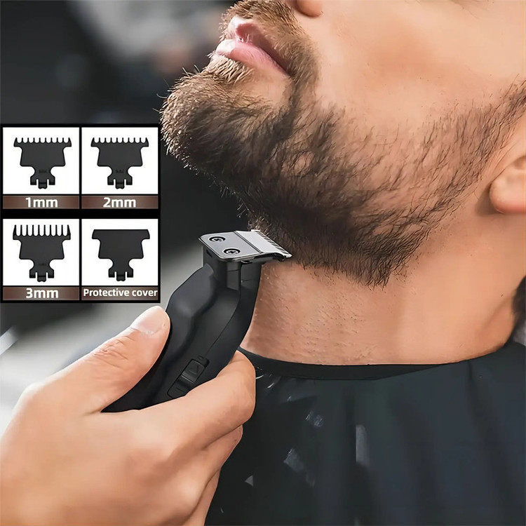 ماشین اصلاح موی سر و صورت شارژی دیناواری مدل D-146 با تیغههای کربن استیل DLC، باتری 1200 میلیآمپر ساعت، طراحی ارگونومیک، نمایشگر میزان شارژ و اصلاح تمیز نزدیک به صفر