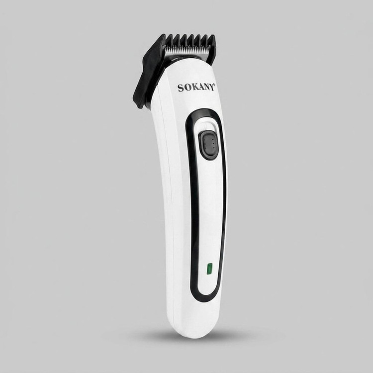 ماشین اصلاح موی سر و صورت شارژی سوکانی مدل SK-LF-9943 با تیغه استیل ضد زنگ، قابلیت اصلاح صفر میلیمتر، شانه قابل تنظیم 0 تا 5 میلیمتر و طراحی ارگونومیک