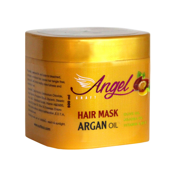 ماسک مو انجل کرفت مدل آرگان حجم 500 میلی لیتر مجموعه 2 عددی