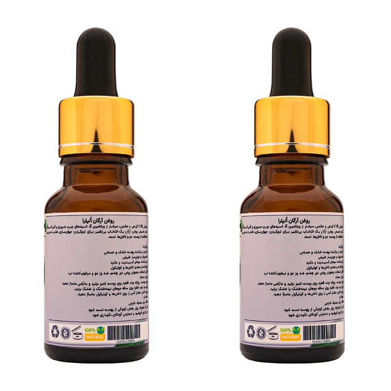روغن مو آرگان اُلیئرا مدل +A حجم 15 میلی لیتر بسته 2 عددی