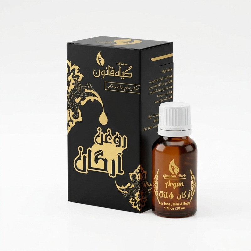 روغن آرگان نرمکننده و لطافتبخش گیاه قانون مدل 01 مناسب برای انواع مو حجم 18 میلیلیتر