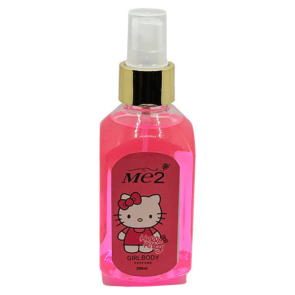 بادی اسپلش دخترانه می تو مدل Hello Kitty حجم 200 میلی لیتر
