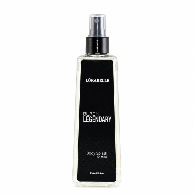 بادی اسپلش لورابل مدل Black legendary بلک لجندری حجم 250 میلیلیتر با رایحه تلخ و ماندگاری متوسط