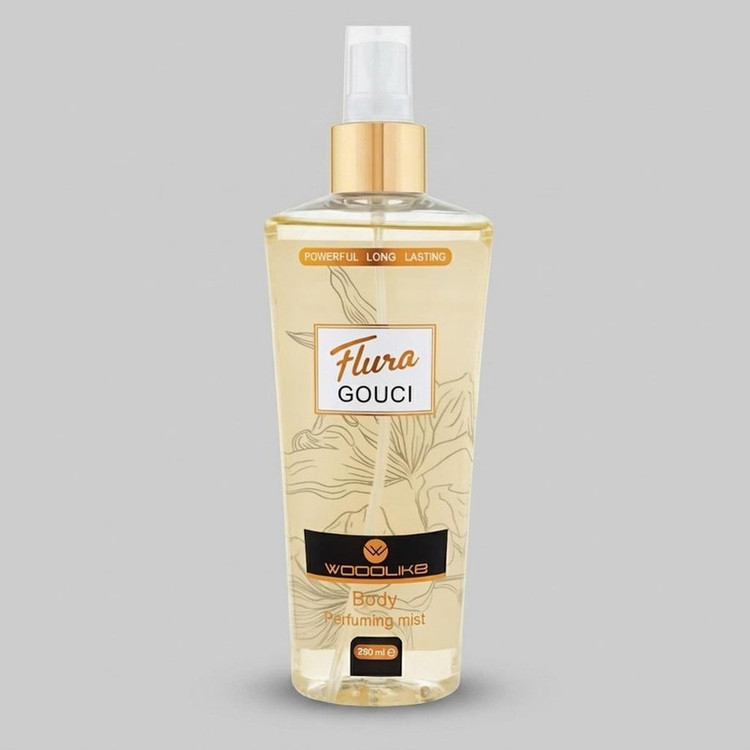 بادی اسپلش زنانه وودلایک مدل Flura Gouci حجم 250 میلیلیتر