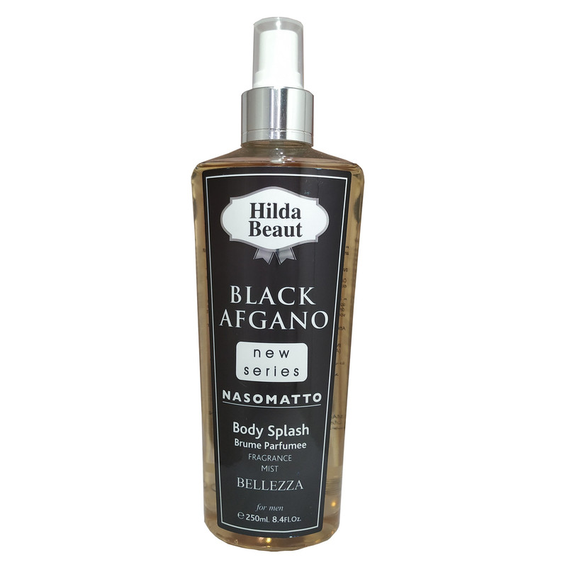 بادی اسپلش هیلدا بیوت مدل BLACK AFGANO حجم 250 میلی لیتر