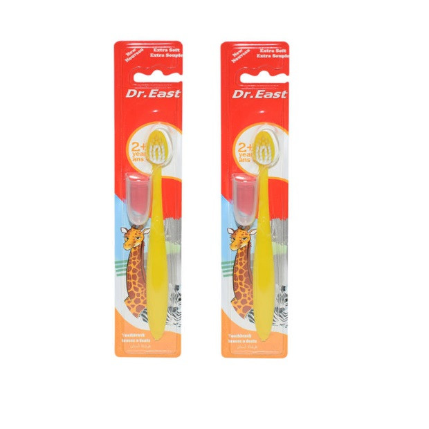 مسواک دکتر ایست مدل Colgate با برس نرم مجموعه 2 عددی
