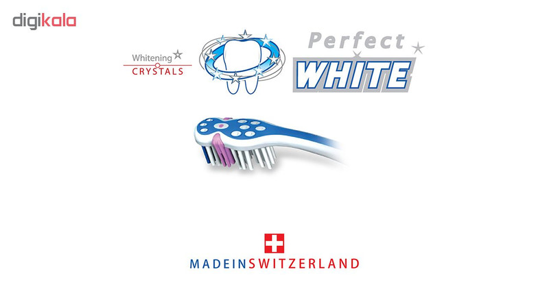 مسواک تریزا سری Super Promo مدل Perfect White با برس متوسط بسته 2 عددی