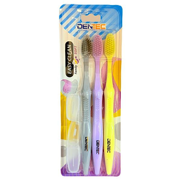 مسواک دن تک مدل TURBO-Easy Clean Family بسته 3عددی