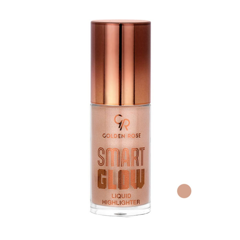 هایلایتر مایع گلدن رز مدل SMART GLOW رنگ رزگلد شماره 203