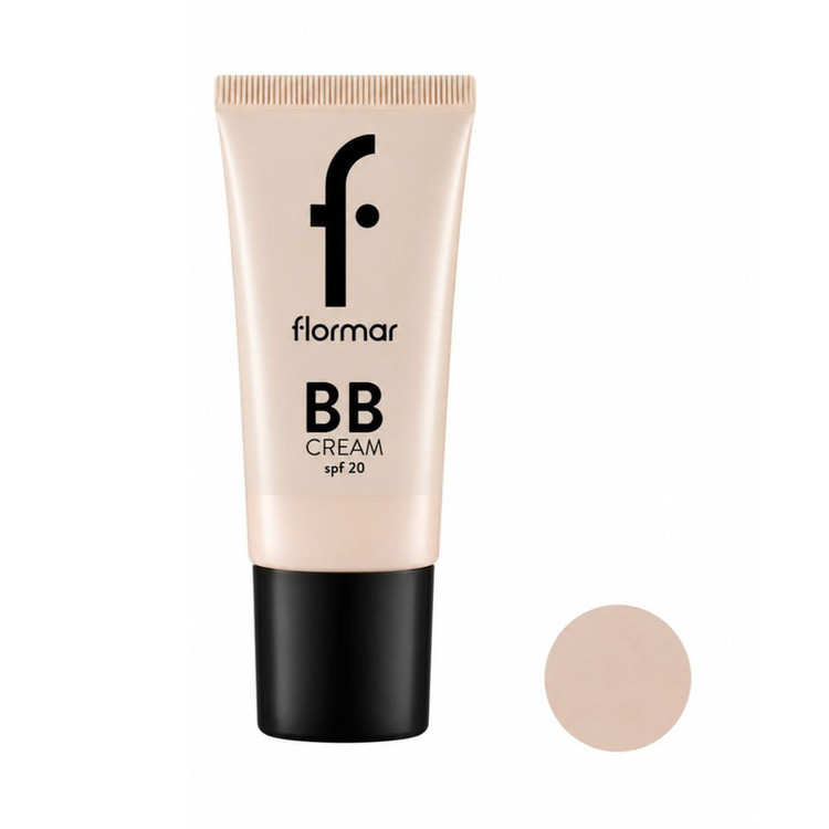 کرم پودر BB فلورمار 20 Spf مدل Fair BB00 شماره 01 مناسب انواع پوست حجم 35 میلیلیتر