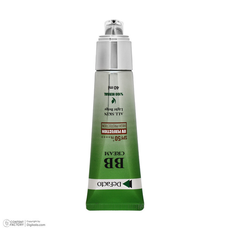 کرم پودر BB مایع SPF 50 دیفکتو مدل professional شماره 1 مناسب برای انواع پوست حجم 40 میلیلیتر