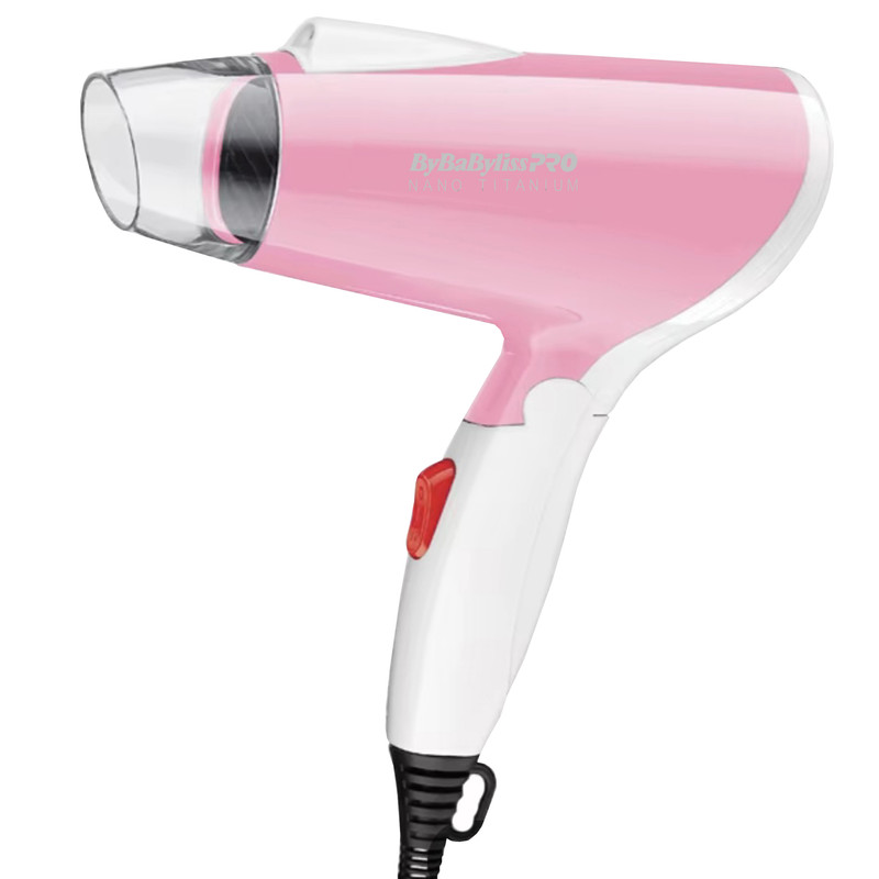 سشوار مسافرتی بای بابیلیس پرو مدل BP-1030 با توان 1600 وات، موتور AC، تنظیمات دو حالته دما و دو سرعته، سری حجمدهنده، وزن 300 گرم، دسته تاشو و خشککن ملایم