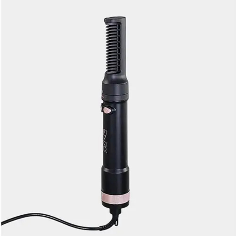 سشوار برسدار چرخشی انزو پروفیشینال مدل EN-760 7in1 با توان 1500 وات، موتور DC براشلس، تنظیمات دما و سرعت دو حالته، تکنولوژی آیونیک، سریهای متنوع و کیف نگهدارنده، مناسب استفاده خانگی و حرفهای