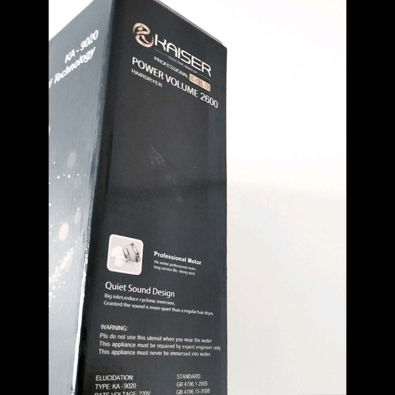 سشوار حرفهای مدل Quick Sound با توان 2600 وات، موتور AC با دوام بالا، تنظیم دما و سرعت در سه حالت، دو سری متمرکزکننده هوا، کابل 2 متری عاری از اکسیژن و المنت تیتانیوم زیگزاگی