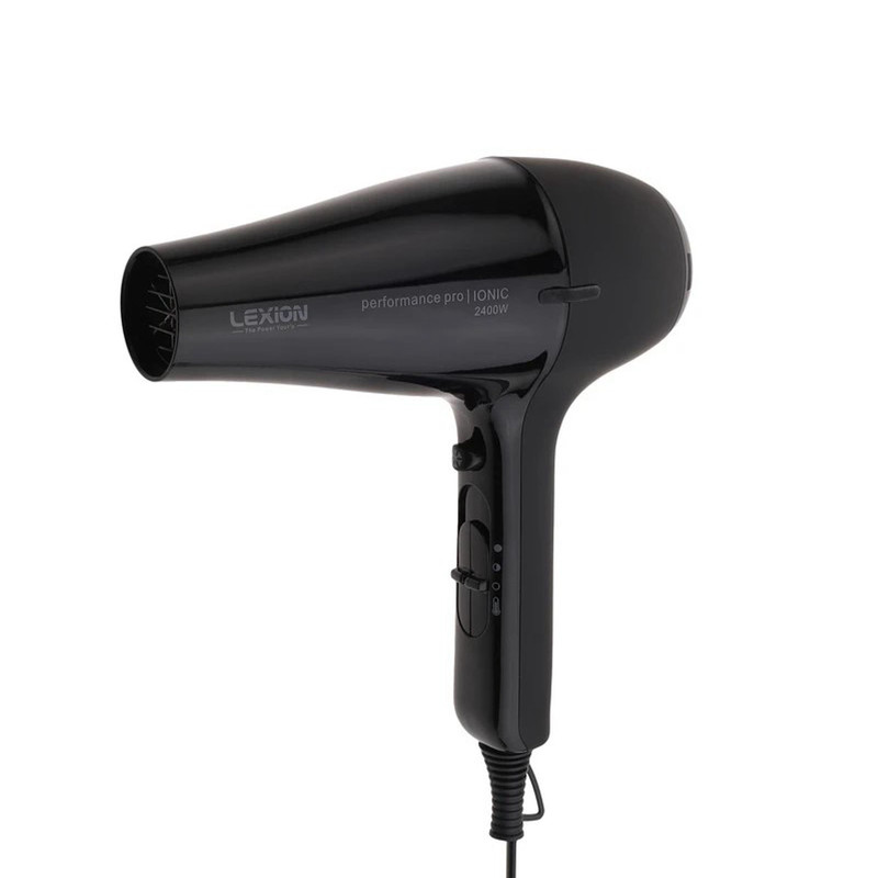 سشوار حرفهای 2400 وات لکسیون مدل Performance pro HD:2089، موتور AC، وزن 500 گرم، المنت فلز، دارای سری دیسپانسر، متمرکزکننده باریک، متمرکزکننده پهن با ویژگی صافکنندگی، حجمدهندگی، با قابلیت فناوری تولید یون