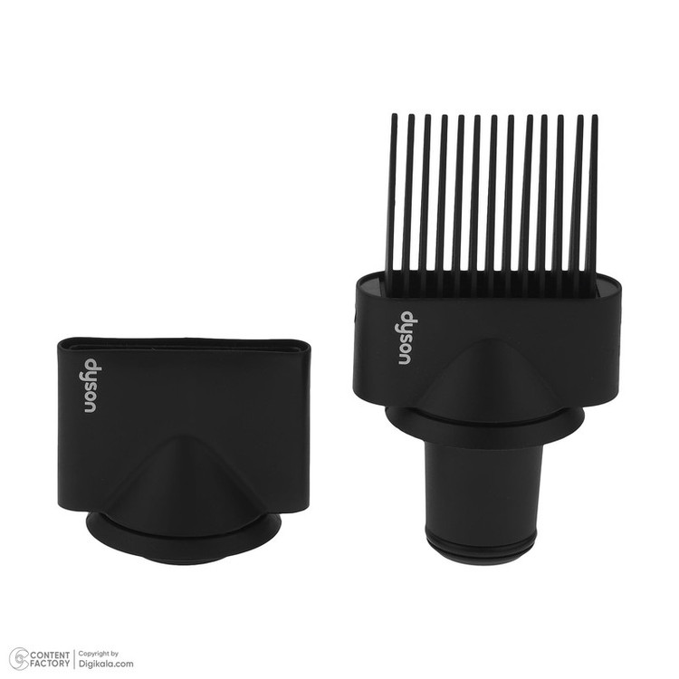 سشوار حرفهای دایسون مدل HD07 با توان 1600 وات، تنظیمات دما و سرعت سه حالته، دارای 5 سری شامل حجمدهنده، فرکننده، صافکننده و متمرکزکننده باریک، وزن 620 گرم
