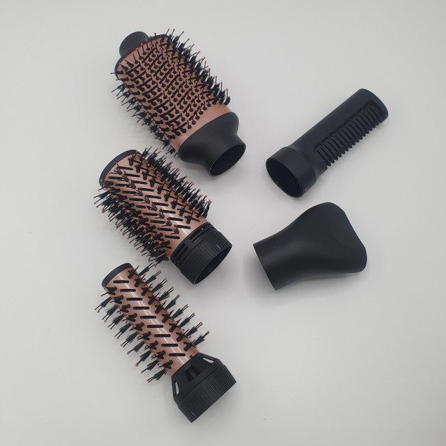 سشوار برسدار چرخشی 1200 وات مک استایلر مدل MC_1515، موتور DC، وزن 620 گرم، دارای سری چرخشی با ویژگی حجمدهندگی، فرکنندگی
