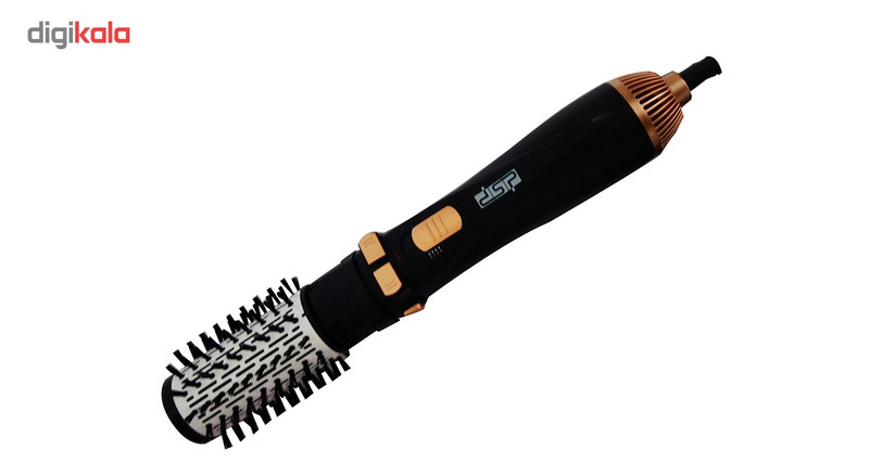 سشوار برسدار چرخشی 1200 وات دی اس پی مدل E_50001، موتور AC، وزن 300 گرم، المنت فلز، دارای سری برسدار گرد باریک، سری برسدار گرد پهن، سری برسدار تخت، خشککن ملایم با ویژگی فرکنندگی، صافکنندگی، حجمدهندگی، با قابلیت باد سرد